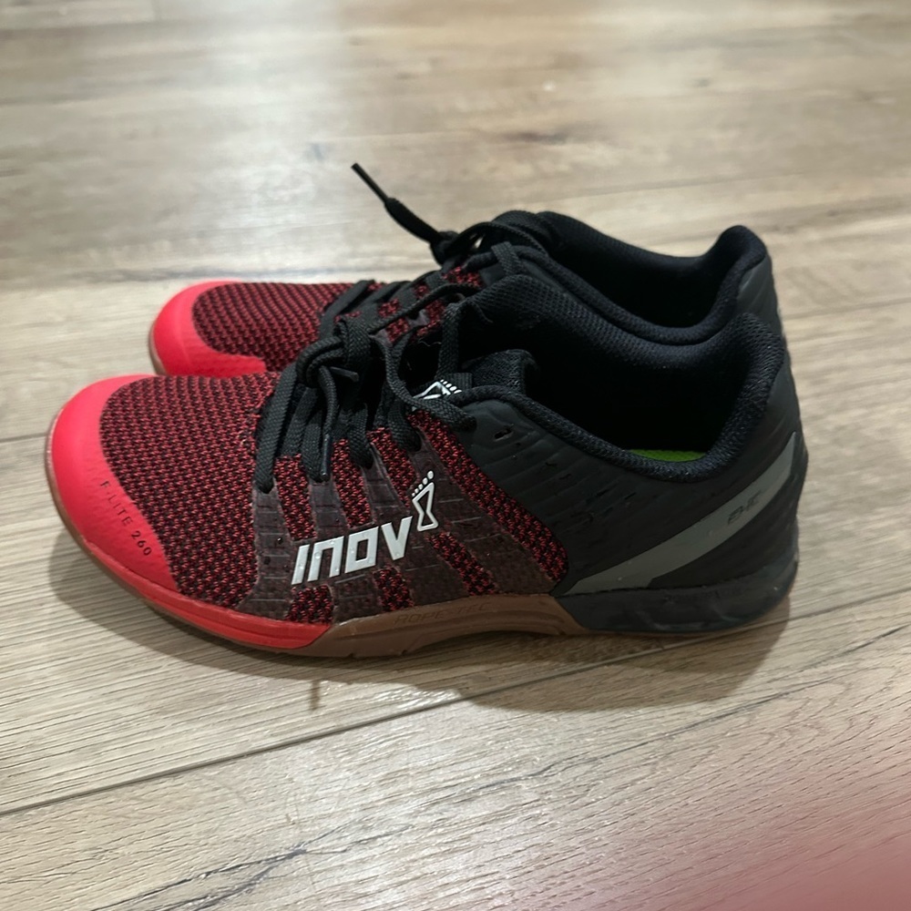 Inov8 Inov-8 Unisex Women’s 8 F-Lite 260 Knit, Red/Gum Training Shoe View 4